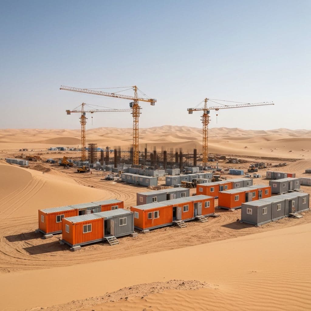 Construction site cabins